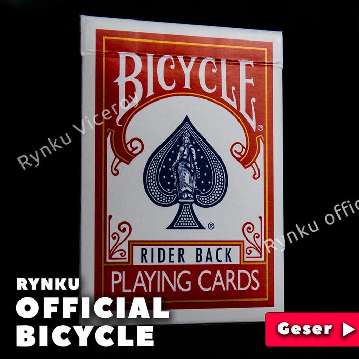 Gambar KARTU REMI BICYCLE PLAYING CARD KARTU SULAP ORIGINAL -MERAH - Merah dari Rynku Shop undefined Tokopedia