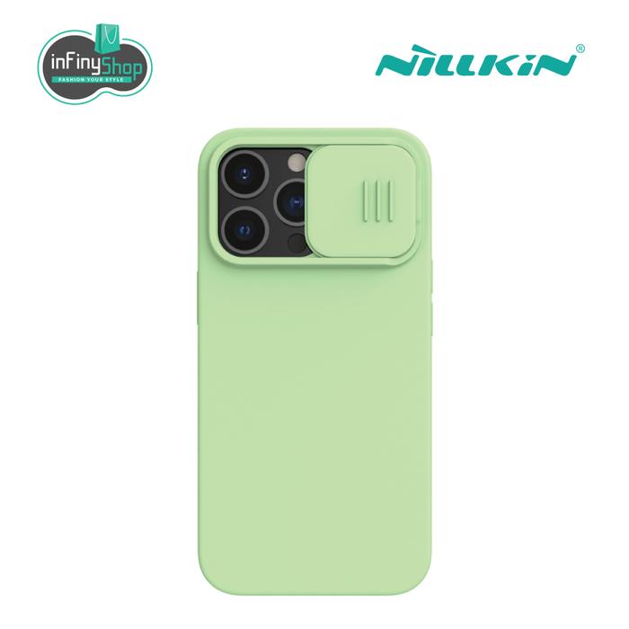 Gambar APPLE IPHONE 13 PRO - CAMSHIELD SILKY SILICONE CASE - Matcha Green dari Infinyshopid undefined Tokopedia