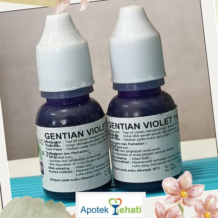Gambar GENTIAN VIOLET 1% UNTUK BIBIR PECAH-PECAH & SARIAWAN 10 mL dari Apt Sehati Depok undefined Tokopedia