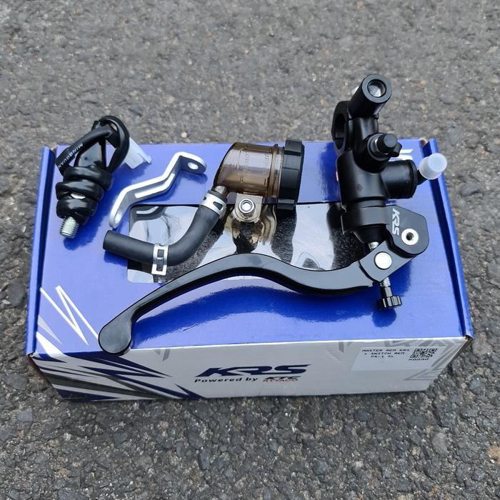 Gambar master rem kanan kytaco krs radial PX-1 switch rem universal original - Hitam dari RG shop part undefined Tokopedia