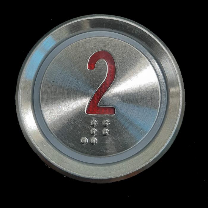 Gambar push button/ lift/ elevator - Tombol angka 2 dari Artha lift undefined Tokopedia