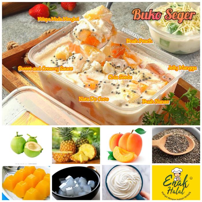 Gambar Buko Seger Desserts Box Kekinian Ukuran Sedang Kemasan 500ml dari Enak Halal undefined Tokopedia