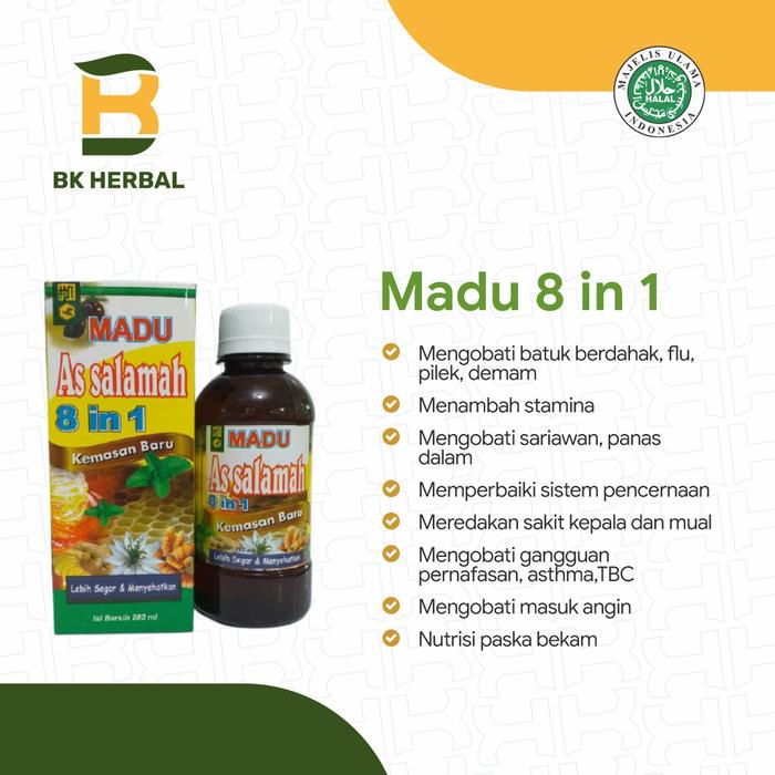 Gambar Madu 8 in 1 Asalamah dari BK Herbal undefined Tokopedia