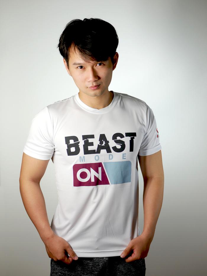 Gambar GENETIX BEAST MODE ON Tshirt White - Putih, M dari ELITE MMA SHOP undefined Tokopedia