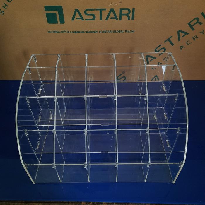 Gambar display rak pulpen acrylic/tempat alat tulis/rak perlengkapan toko dari Laskar_Acrylic display undefined Tokopedia