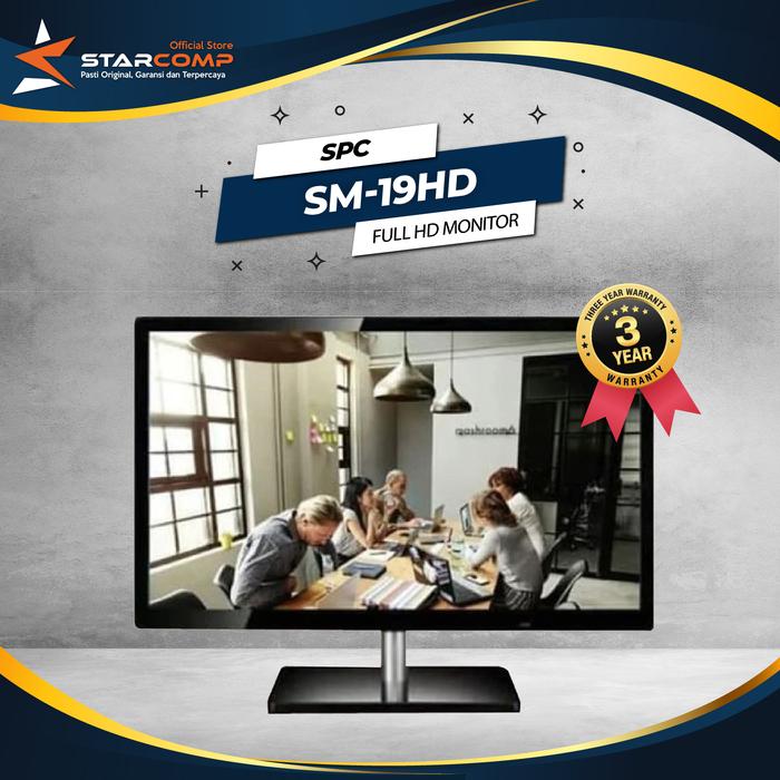 Gambar LED monitor SPC SM-19HD 19" inc Full HD (1440 x 900) HDMI VGA input dari Starcomp Origin undefined Tokopedia