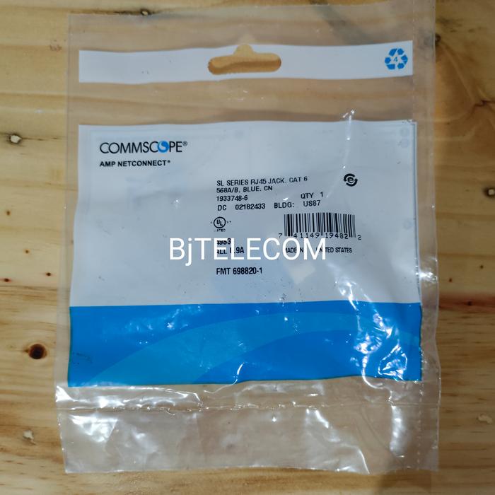 Gambar modular Jack cat 6 AMP commscope Original dari BJTELECOM undefined Tokopedia