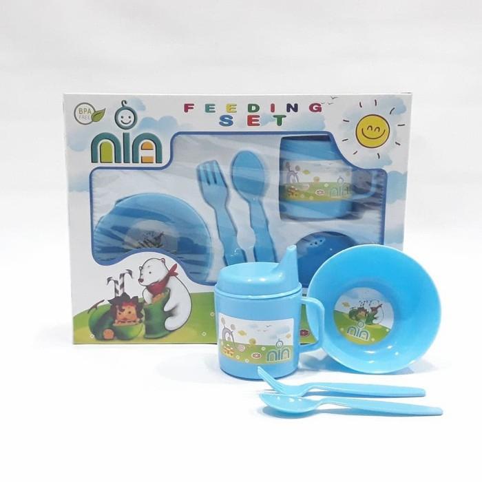Gambar feeding set nia perlengkapan makan bayi dari DUNIA BALITA BabyShop undefined Tokopedia