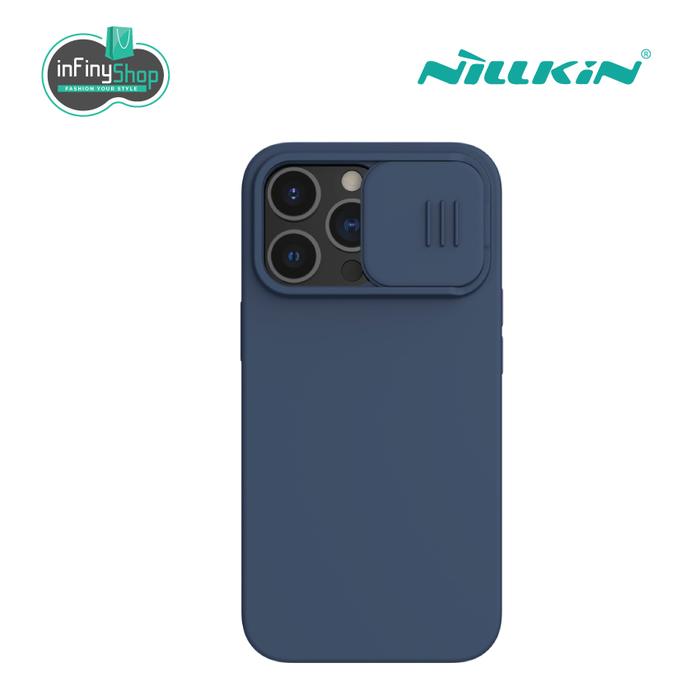 Gambar APPLE IPHONE 13 PRO - CAMSHIELD SILKY MAGNETIC SILICONE CASE - Midnight Blue dari Infinyshopid undefined Tokopedia