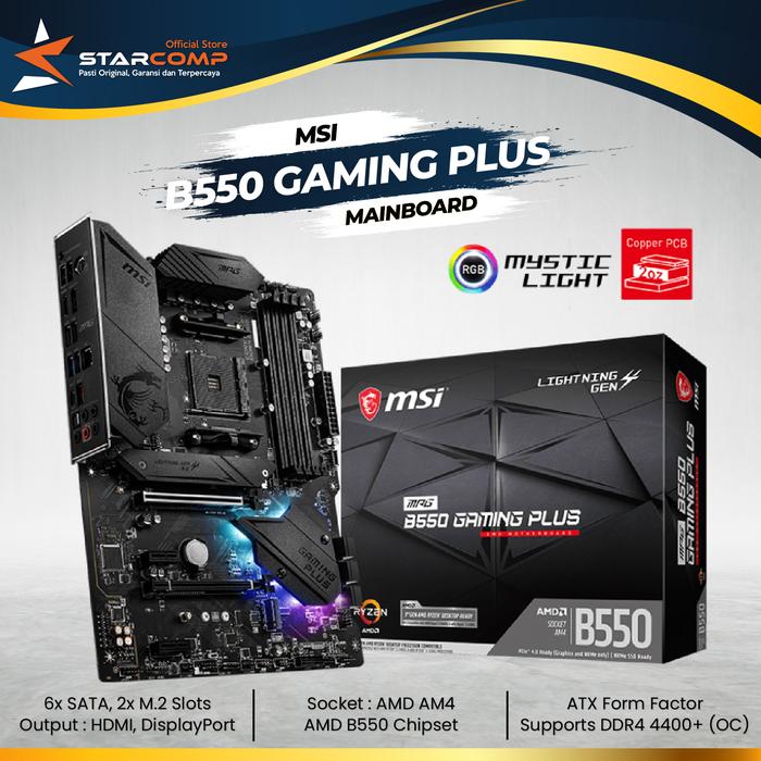 Gambar MSI MPG B550 GAMING PLUS Motherboard AMD AM4 dari Starcomp Origin undefined Tokopedia