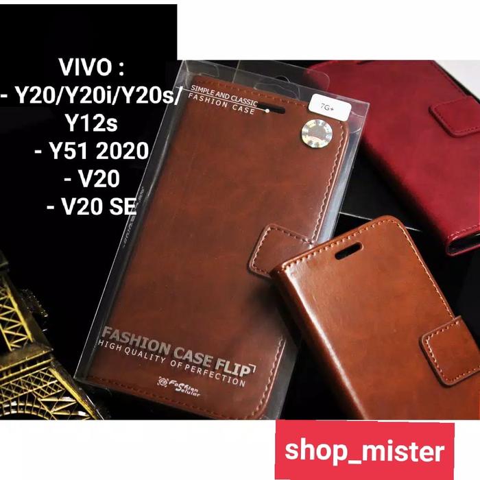 Jual Flip Case Sarung Buku Vivo Y20/Y20i/Y20S/Y12S|Y51 2020|V20