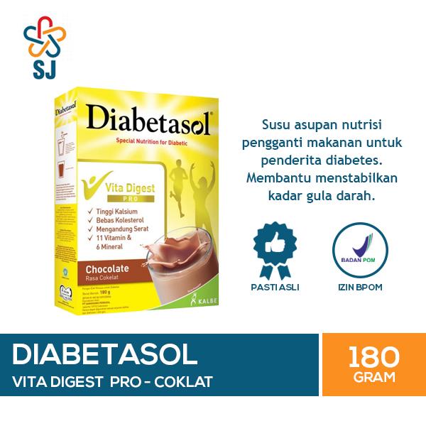Gambar Diabetasol Vita Digest Pro Vanilla/Coklat 180 g Susu Nutrisi Diabetes - Coklat dari Sadhya Jaya undefined Tokopedia