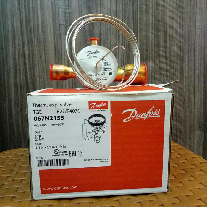 Produktbild von Danfoss TGE Wärmeausdehnungsventil 067N4159 – Für R407C, 1 Stück, Neu & OVP