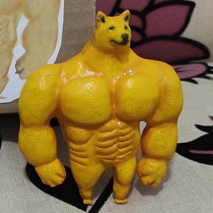 Gambar Swole doge meme Figure print 3D - Custom Paint dari 3Dmawan undefined Tokopedia