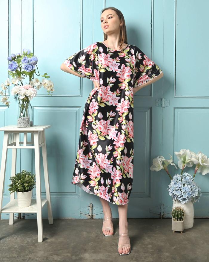 Gambar 600452-Cynthia Meili Long Batwing Print Motif All Size Vol 3 -Black - Hitam, all size dari Cynthia Lingerie Kota Administrasi Jakarta Utara Tokopedia