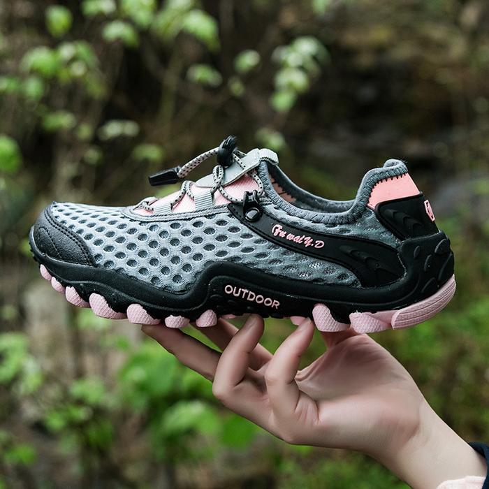 Gambar Sepatu Hiking Gunung Waterproof Wanita Original - Grey Pink - Grey Pink, 40 dari Trens Official Store undefined Tokopedia