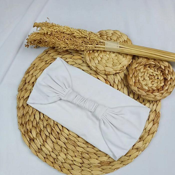 Gambar CIPUT BANDANA PITA BASIC KAOS SUPER - Putih dari Ditukuta Store undefined Tokopedia