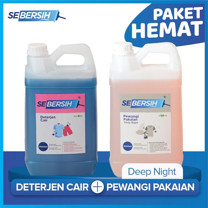 Gambar (BUNDLING) Sebersih Deterjen Cair & Pewangi Pakaian 5 Liter - Deep.N+Deterjen dari Sebersih Official Store undefined Tokopedia