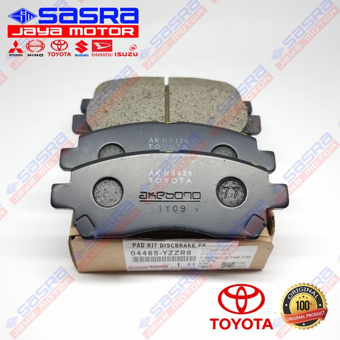 Gambar Brake Pad FRT ORIGINAL AVANZA/XENIA/VELOZ 2003-2021|RUSH/TERIOS F700|TARUNA Toyota Genuine Parts - Kampas Rem Depan TYT.04465-YZZR8 #sja dari Sasra Jaya OS undefined Tokopedia
