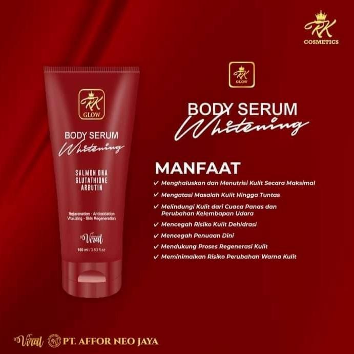 Gambar RK Glow Body Serum Whitening With SALMON DNA 100ml PEMUTIH BADAN (Red) dari Chacha Olshop_NEW undefined Tokopedia