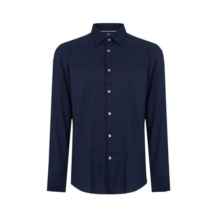 Jual Kemeja Hugo Boss Lukas_F Flannel Shirt NAVY 100% Original