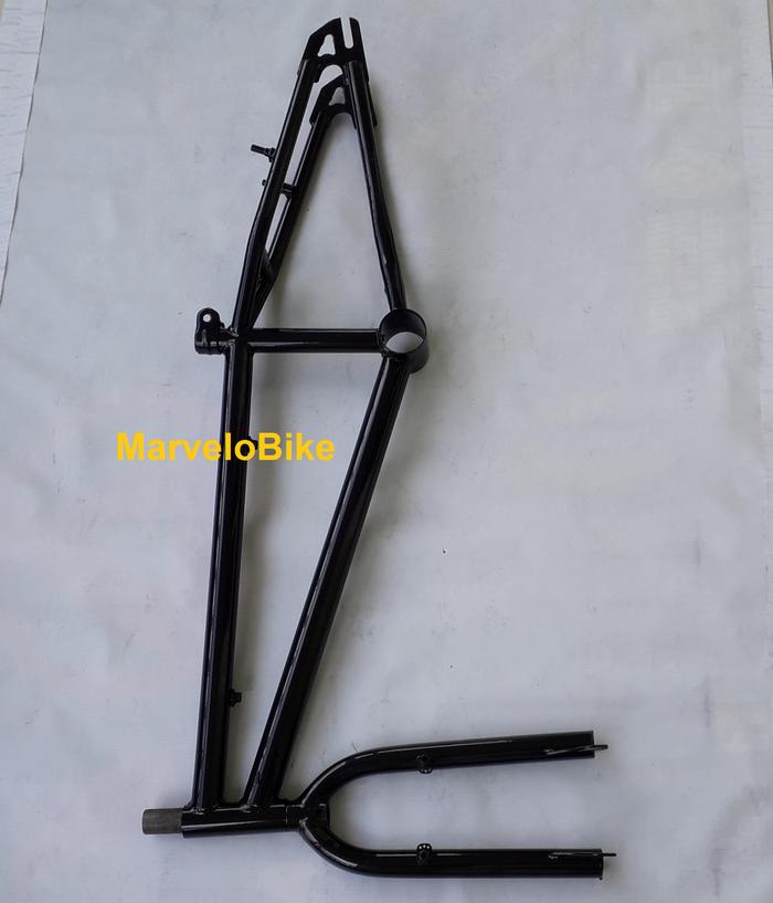Gambar Frame Sepeda Batangan Sepeda BMX 20 Besi - Hitam dari MarveloBike undefined Tokopedia