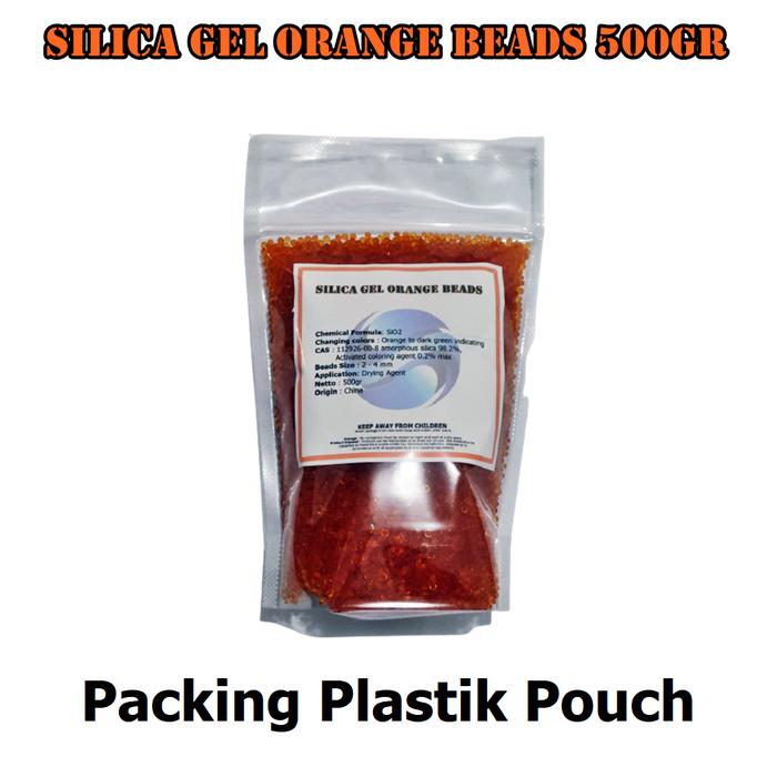 Gambar Silica Gel Orange Curah 500gr | Harga per botol isi 500gr - Orange, 500gr (Plastik) dari Toko Silica Gel Desiccanto undefined Tokopedia