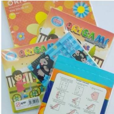 Gambar Kertas Origami 14x14 cm Sidu / Origam Sinar Dunia - isi 100 lembar dari JIHAN188 SHOP undefined Tokopedia