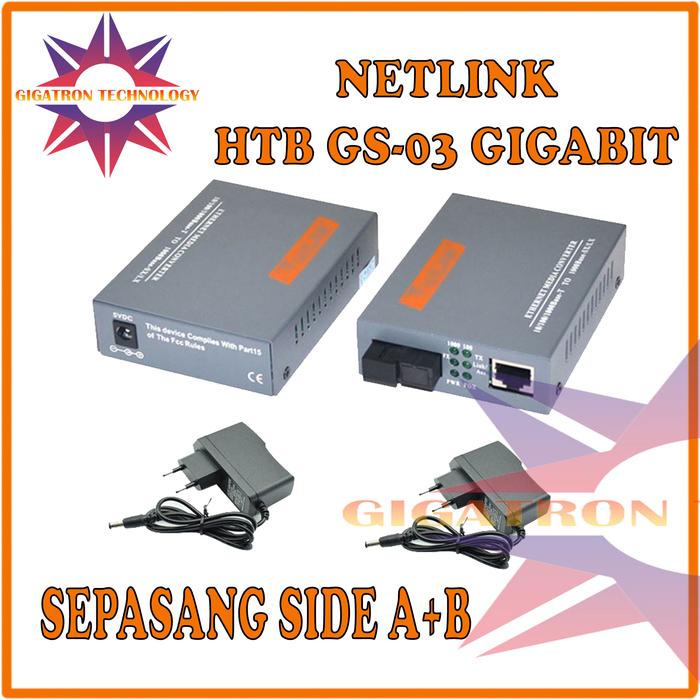 Gambar Netlink HTB-GS-03 Gigabit Media Converter RJ45 FO Netlink Gigabit - HTB-GS-03 dari Gigatron Technology undefined Tokopedia