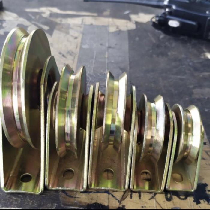 Gambar Roda pagar 2” (50mm) roda pintu ( paret besi siku & paret besi bulat - Alur siku ( V ) dari Ang Hok Tiam undefined Tokopedia