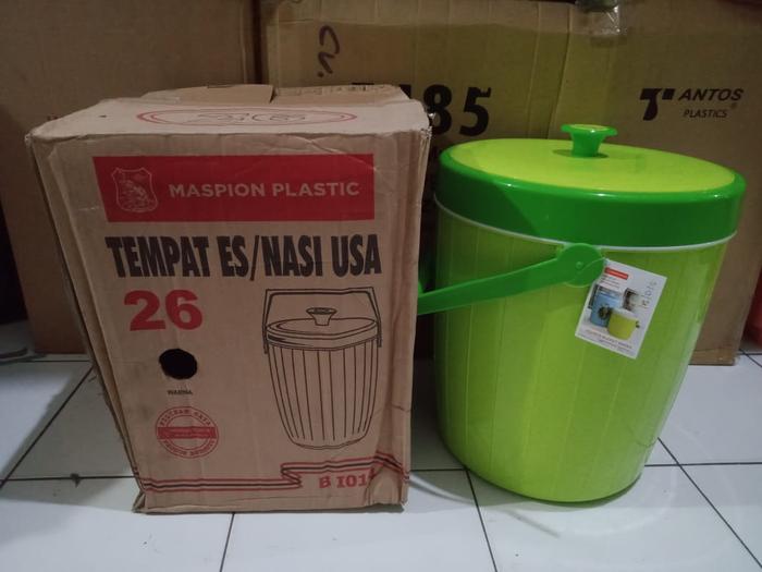 Gambar Termos Es/Nasi USA / Rice Bucket MASPION UK 26 LTR 30 LTR - UK 26LTR dari AR Perabot Bekasi undefined Tokopedia