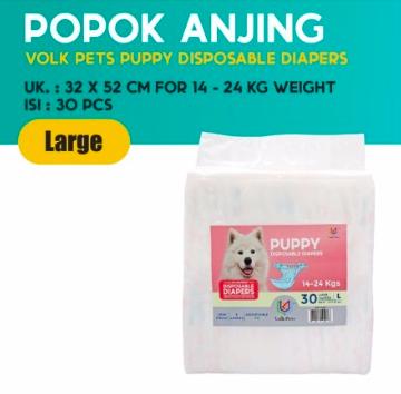 Gambar Volk Pets Diapers L Popok Anjing Kucing Pampers Diaper Jantan Betina dari SunnyPaws undefined Tokopedia