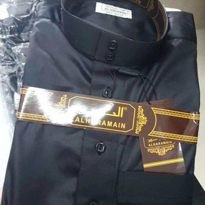 Gambar GAMIS/JUBAH PRIA - JUBAH AL HARAMAIN - JUBAH SAUDI ORIGINAL - Hitam, Tanya Admin dari Qabus undefined Tokopedia