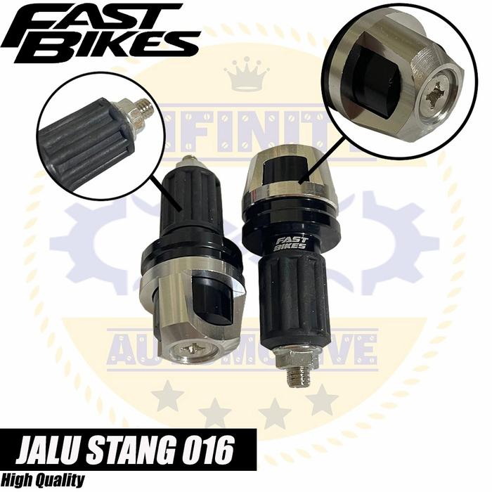 Gambar JALU STANG FASTBIKES 016 CNC UNIVERSAL SEMUA MOTOR - Silver dari Infinity Automotive undefined Tokopedia