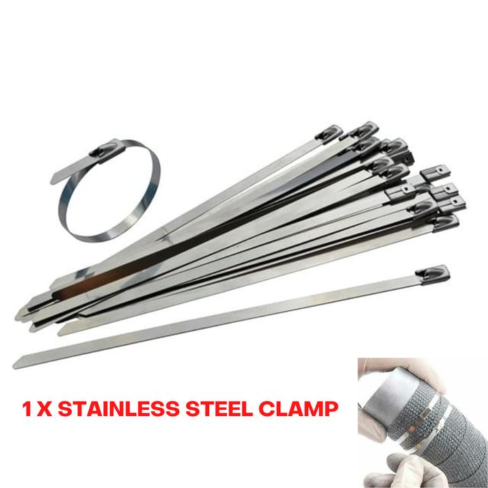 Gambar Exhaust Wrap Lakban Peredam Pelindung Panas Knalpot Mobil Jeep Drift - Clamp aja dari dbidzi undefined Tokopedia