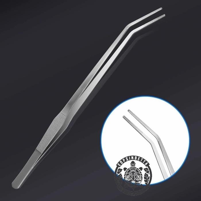 Gambar Pinset 25 cm Aquascape Feeding Jepitan Jangkrik Ulat - CURVED dari Eopsinbetta undefined Tokopedia