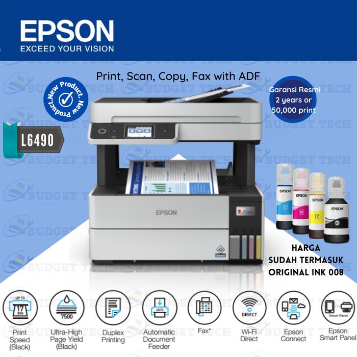 Jual Printer Epson EcoTank L6490 A4 