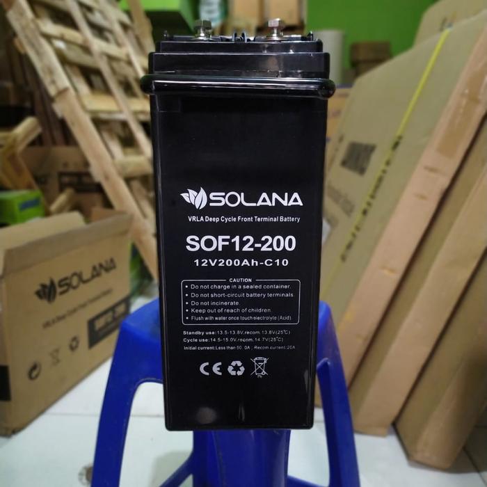 Battery DeepCycle New VRLA Solana Kijo 12v 100Ah 200Ah High Perfomance - 12v 200Ah