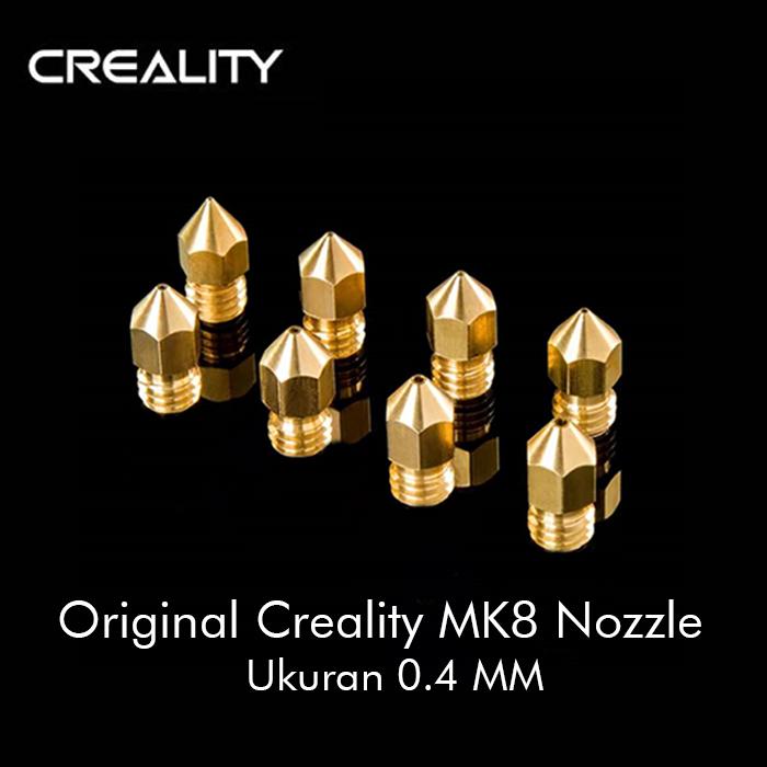 Gambar Brass Nozzle 3D Printer Creality ori Ender 3 3V2 5 CR6 CR10 D6- 0.4 mm dari Fine Today Shop undefined Tokopedia