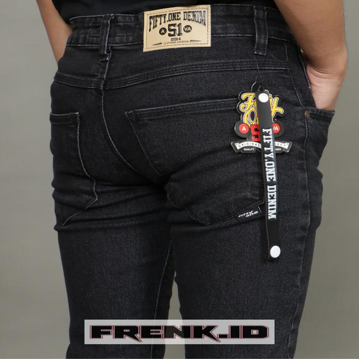 Gambar Celana Jeans Panjang Pria / Jeans Pria Slim Fit Brand Fifty One Denim - (Abu Tua), (34) dari FRANK ID undefined Tokopedia