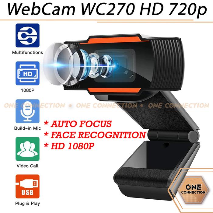 Gambar WebCam WC270 HD 720p with Built in Mic Web Cam Camera PC / Laptop Live dari OneConnection undefined Tokopedia