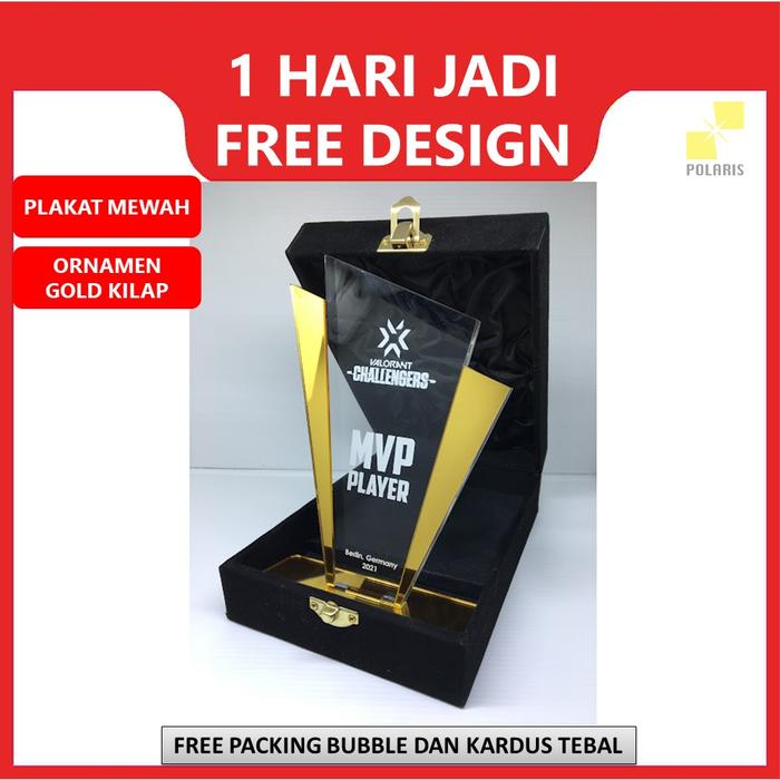 Gambar PLAKAT TROPHY PIALA PLAKAT WISUDA PLAKAT AKRILIK HADIAH WISUDA VANDEL - BOX HITAM, GOLD dari Polaris Laser Surabaya undefined Tokopedia