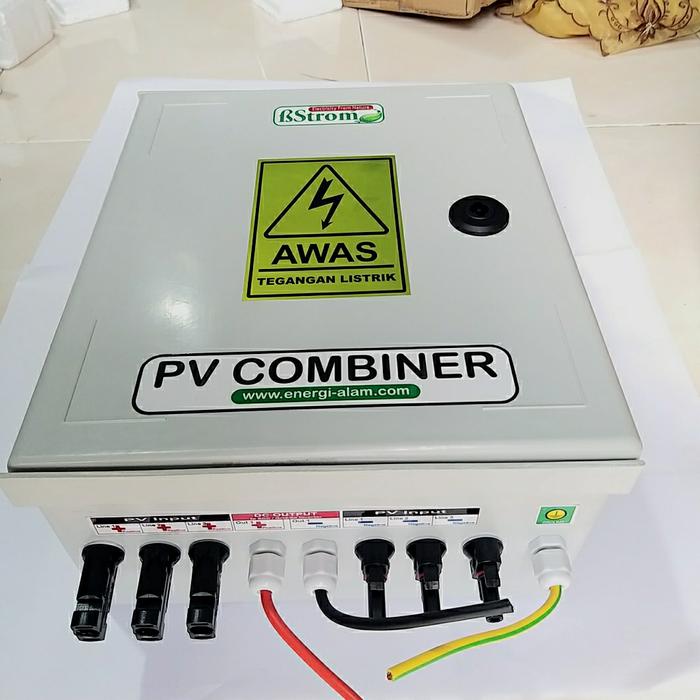 Jual PV String Combiner Box [3 PV in/ 1 DC Out 1000Vdc] instalasi PLTS ...