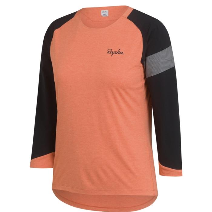 Gambar Rapha Women Trail 3/4 Sleeve Jersey mtb sepeda - Orange, XS dari Running Bites undefined Tokopedia