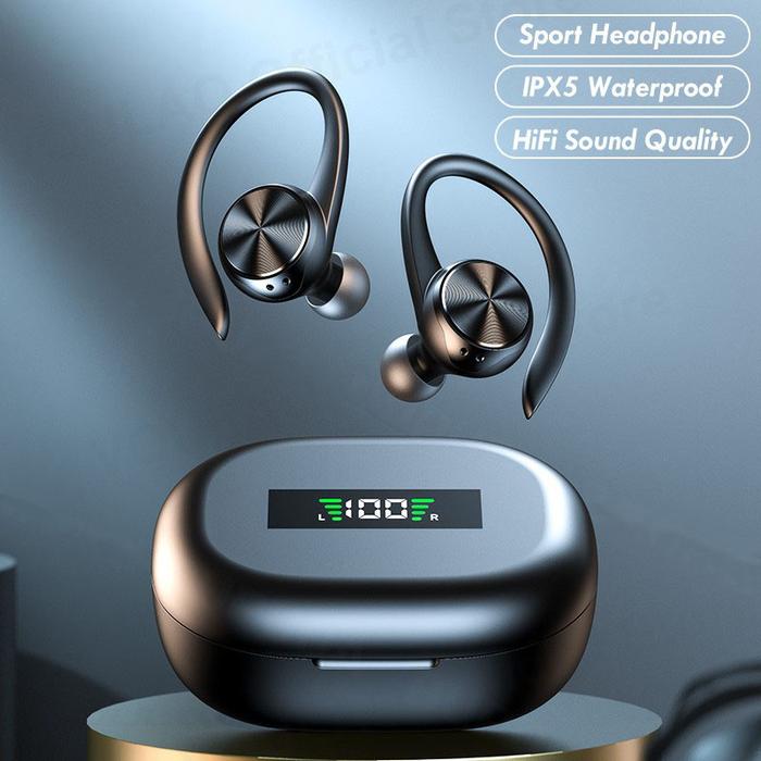 Gambar TWS 5.0 Headset Bluetooth Wireless Sports Earphone Noise Reduction - Hitam dari VOULAO Official Store undefined Tokopedia