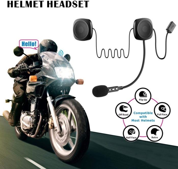 Jual MH06 Motorcycle Helmet Wireless Bluetooh Headphone Stereo