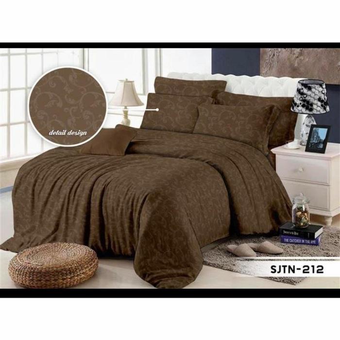 Gambar Sprei Emboss Polos Costum Tingi 30cm Ukuran 90 100 120 140 160 180 200 - Cokelat, 180x200x30 dari ctrnshop undefined Tokopedia