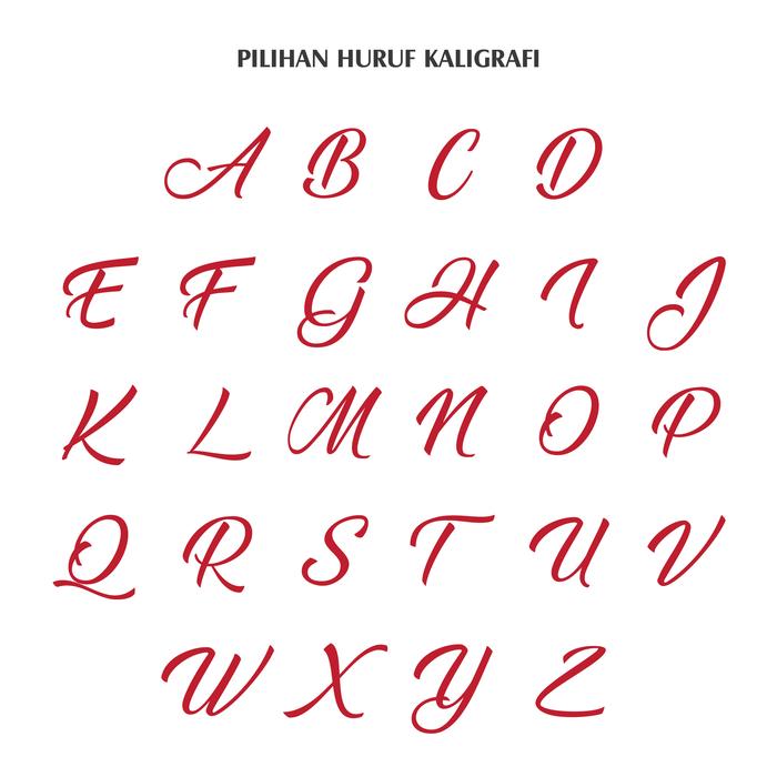 Gambar Bordir Inisial Mukena Tatuis - HURUF KALIGRAFI dari Tatuis Shop undefined Tokopedia
