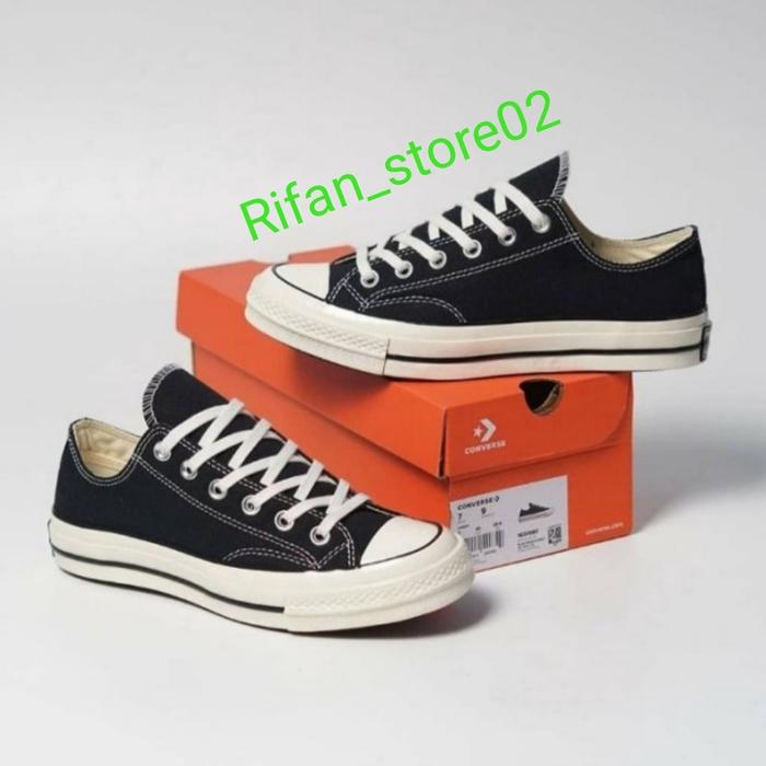 Gambar Sepatu converse 70s black white Low premium - black white low, 37 dari XPREME undefined Tokopedia