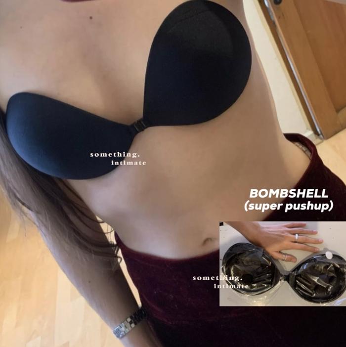 Gambar Backless Bombshell Super Pushup Invisible Nu Angel Bra Tempel Bh Push - Bombshell Black, cup D dari shopatkulture_NEW undefined Tokopedia